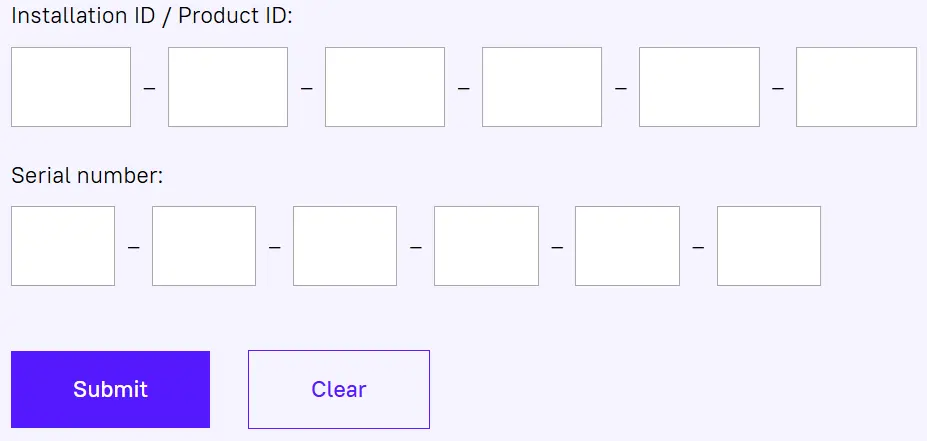 ライセンス認証サイト